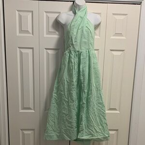 J. Crew Strapless Dress in Mint Green